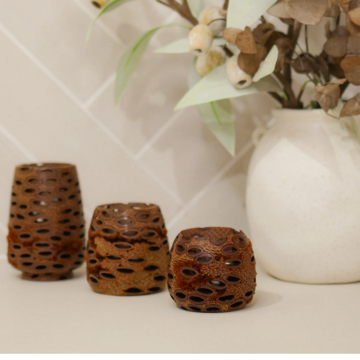 Banksia Mini Üreges Mécsestartó